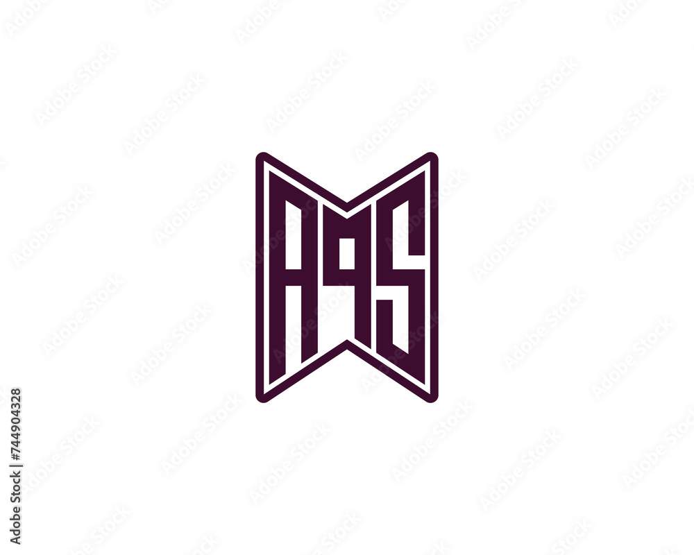AQS logo design vector template