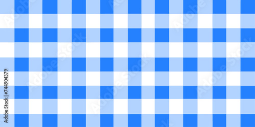 dark blue gingham fabric. dark blue and white tablecloth background pattern. square linen fabric napkin for backdrop, picnic minimalism, copy space for text, wallpaper