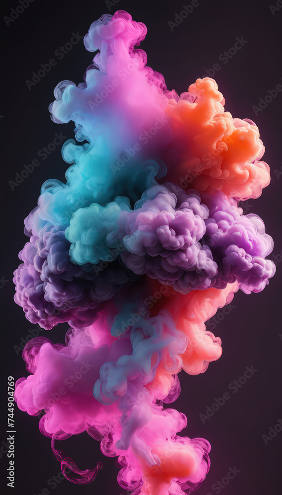 smoke abstract colorful  or abstract colorful background