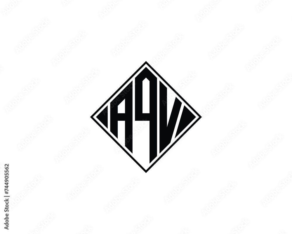 AQV logo design vector template AQV logo design vector template
