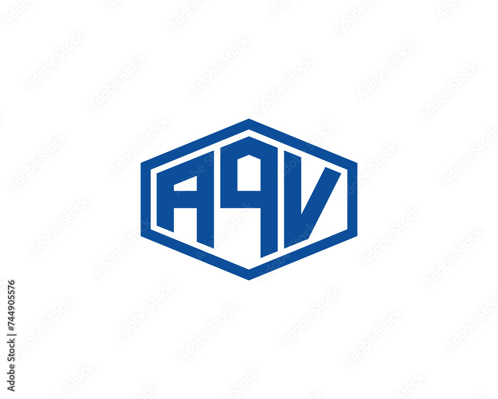 AQV logo design vector template AQV logo design vector template