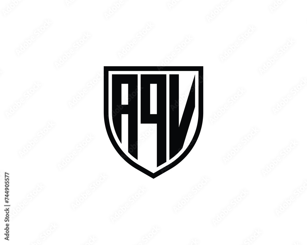 AQV logo design vector template AQV logo design vector template