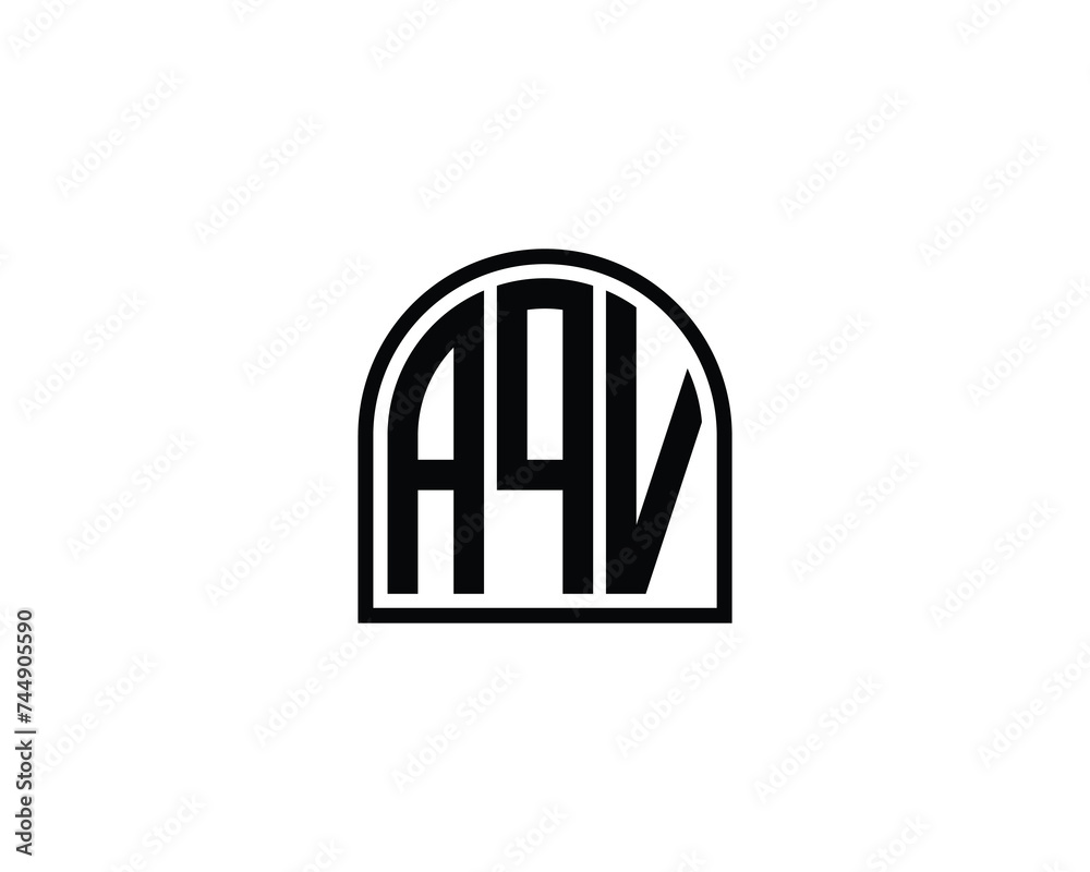 AQV logo design vector template AQV logo design vector template