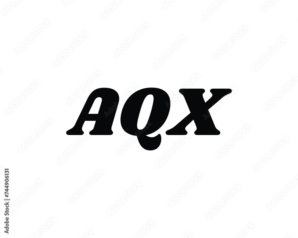 AQX logo design vector template