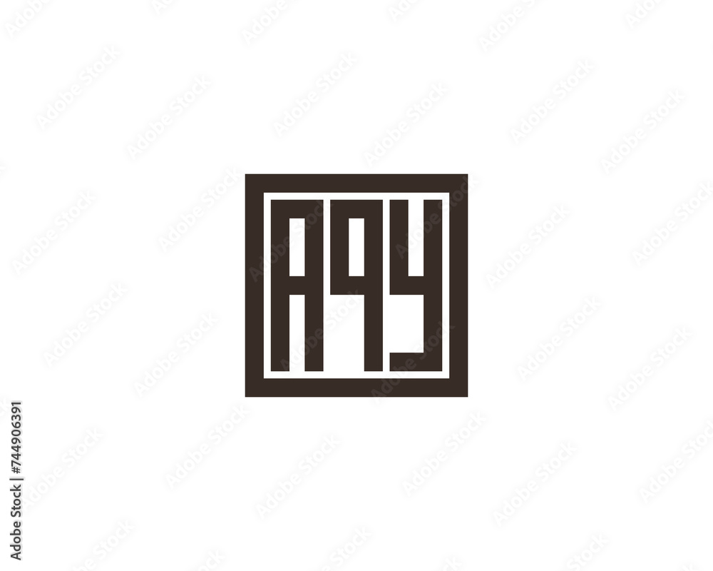 AQY logo design vector template AQY logo design vector template