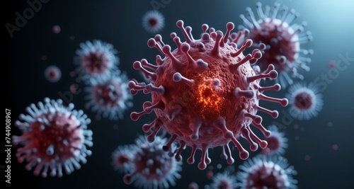  Viral Infection - A Close-Up Look at the Science of Pandemics © vivekFx