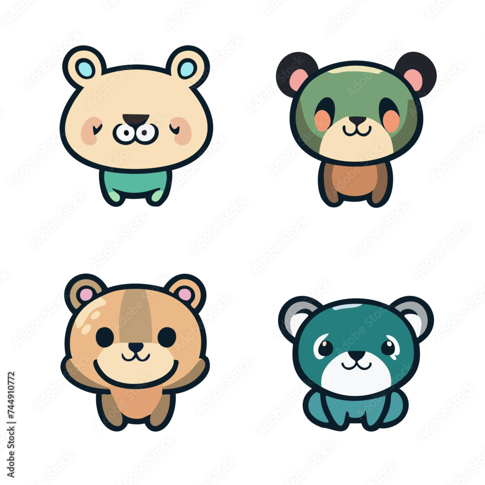 Vector Illustration of Cute Baby Animal Characters: Adorable Wildlife Cartoon Designs, Cover, Graphic, Design, Trendy, Popular, Best-selling, Book Vector Illustration of Cute Baby Animal Characters: Adorable Wildlife Cartoon Designs, Cover, Graphic, Design, Trendy, Popular, Best-selling, Book