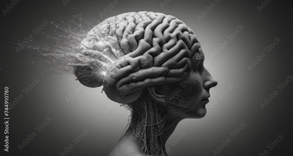 Obraz premium Exploring the intricate network of thoughts and emotions