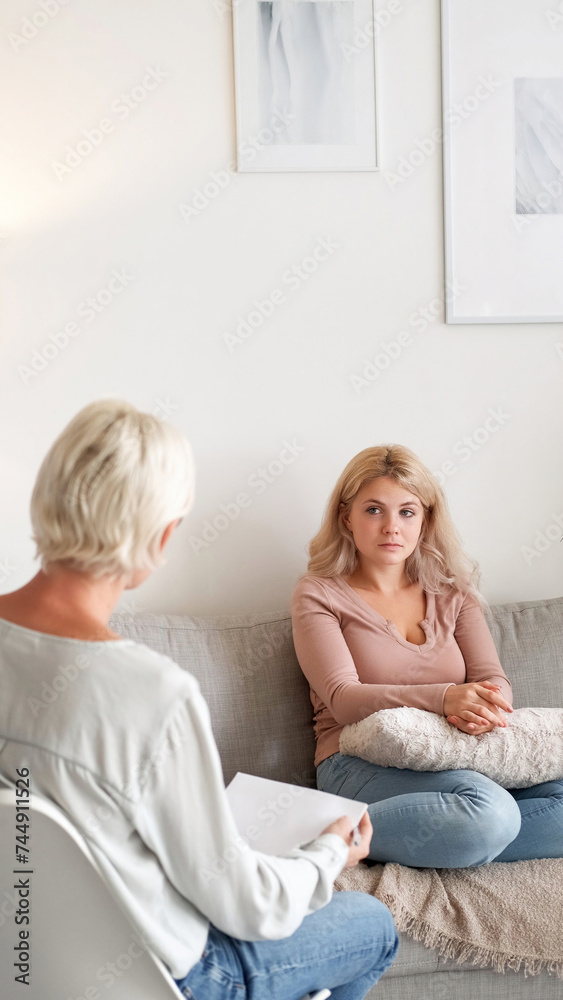 Psychologist consultation woman doctor clinic Psychologist consultation woman doctor clinic