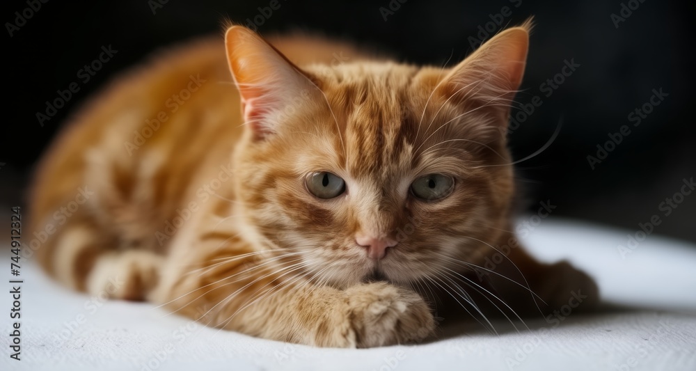  Curious kitten's gaze, full of wonder and charm