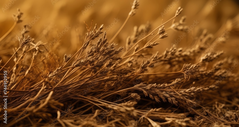 Autumn's bounty, captured in a field of golden hues Autumn's bounty, captured in a field of golden hues