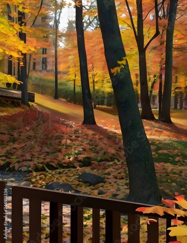  FILE #:  657503176 Preview Crop Find SimilarDIMENSIONS6000 x 3000pxFILE TYPEJPEGCATEGORYLandscapesLICENSE TYPEStandard or Extendedautumn fall leaves background cinematic Generative AI photo