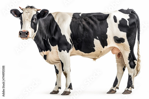 cow in studio cow on farm organic concept