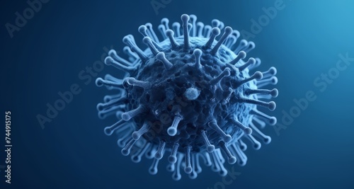  Viral menace - A 3D rendering of a coronavirus © vivekFx