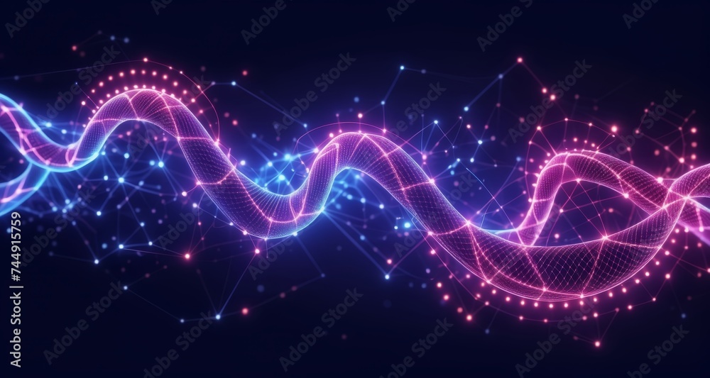  Electricity in motion - A vibrant display of energy and connectivity - obrazy, fototapety, plakaty 