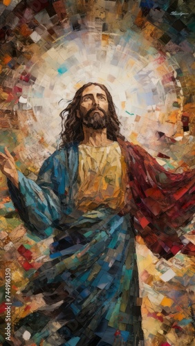 Mosaic art concept of Jesus Christ © Moesy-TM