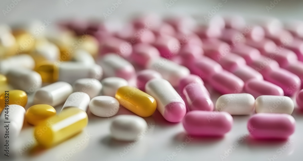 A colorful array of pills and capsules A colorful array of pills and capsules