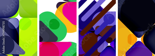 Geometric elements abstract backgrounds for wallpaper, business card, cover, poster, banner, brochure, header, website