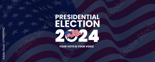 AMERICA 2024 PRESIDENT ELECTION EVENT BANNER