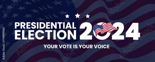 AMERICA 2024 PRESIDENT ELECTION EVENT BANNER