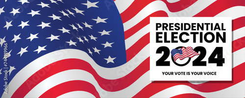 AMERICA 2024 PRESIDENT ELECTION EVENT BANNER