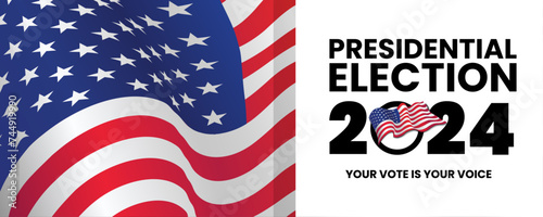 AMERICA 2024 PRESIDENT ELECTION EVENT BANNER