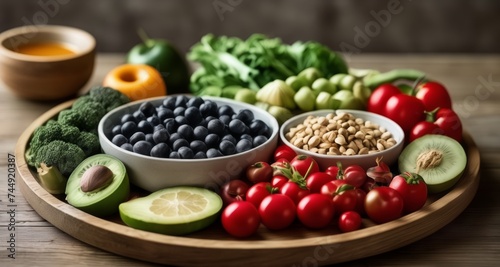  Freshly harvested produce  ready for a healthy meal