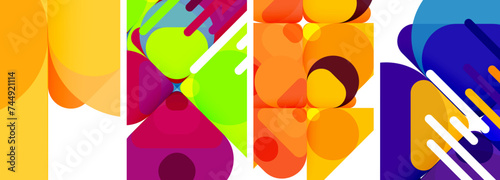 Geometric elements abstract backgrounds for wallpaper, business card, cover, poster, banner, brochure, header, website