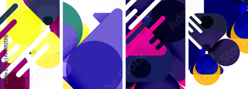Geometric elements abstract backgrounds for wallpaper, business card, cover, poster, banner, brochure, header, website