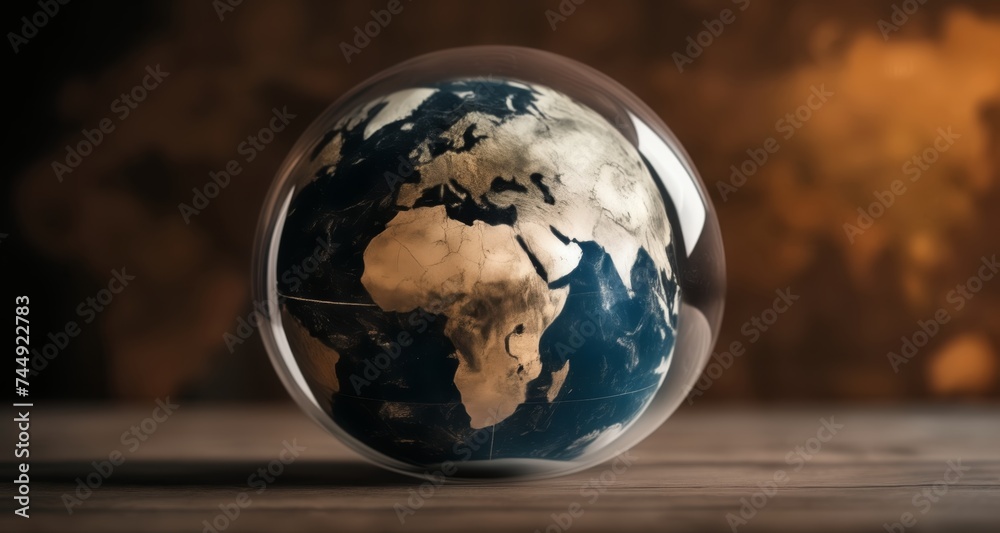 Fototapeta premium The world in a nutshell - A global perspective