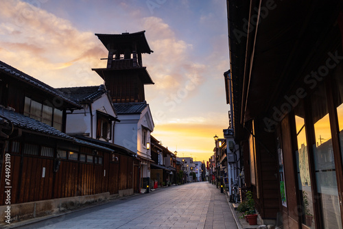 日本の風景　小江戸川越　早朝の時の鐘	
