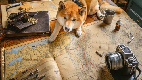 Adventuring with a Shiba Inu: Navigating Route 66 with a Furry Guide photo