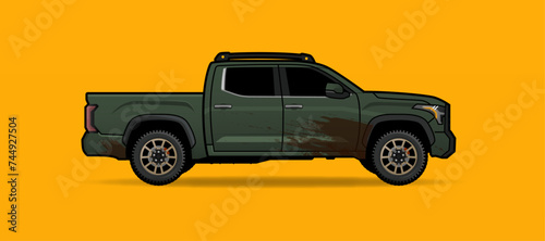 Muddy Offroad Truck