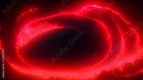 a digital motion colored background bright red colors sparks moving around a black background