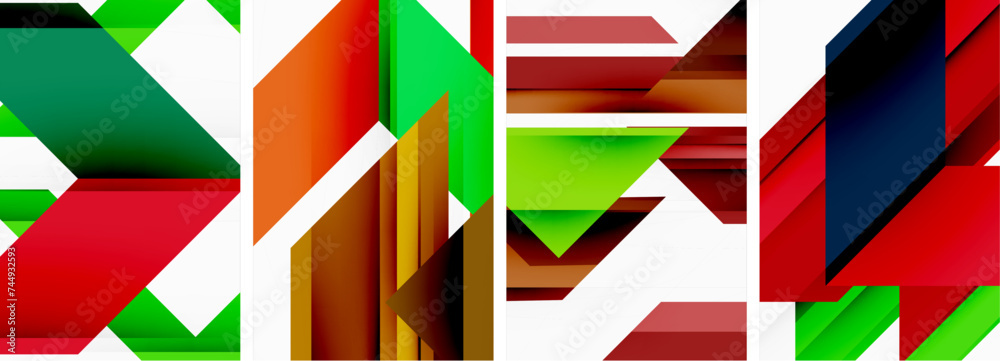 Triangle wallpaper or poster background design