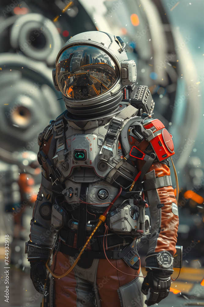 Character concept for epic science fiction story, novel, video game, or movie