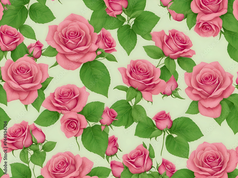 seamless pattern with roses seamless pattern with roses