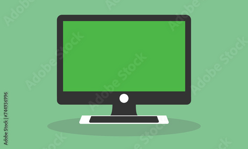 Vector illustration of green screen background VFX motion tracking markers Art design green screen