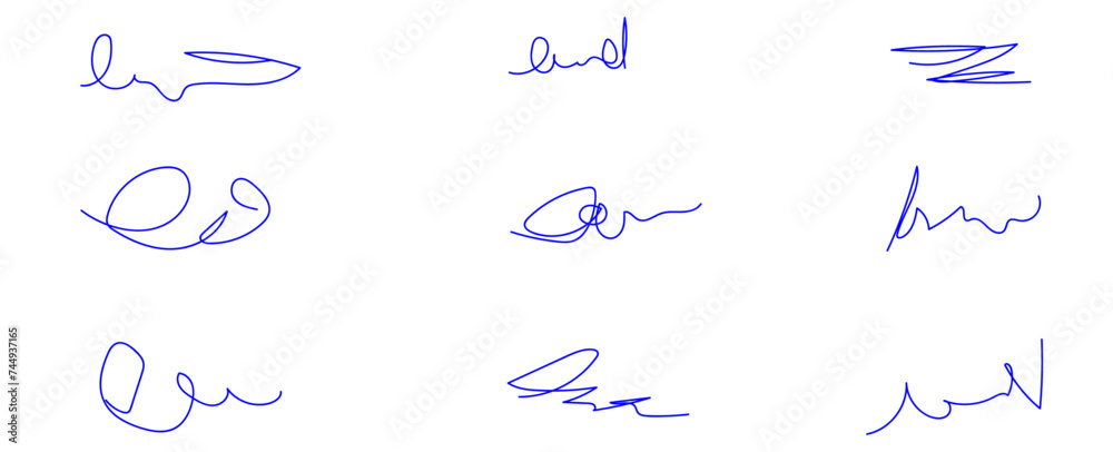 Obraz premium Red brush stroke underline. Marker pen highlight stroke. Vector swoosh brush underline set for accent, marker emphasis element. Hand drawn collection set of underline strokes. vector illustration
