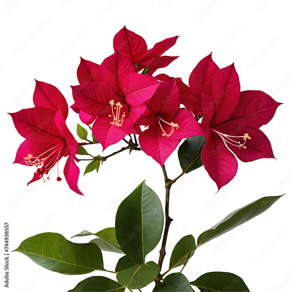 Bougainvillea image isolated on a transparent background PNG photo