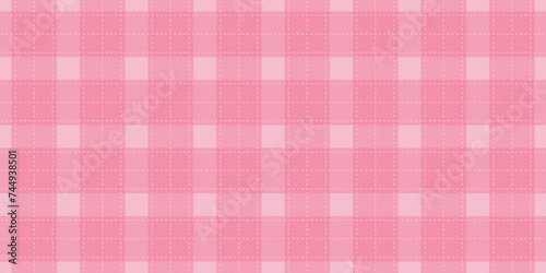 Buffalo plaid pattern in pink. Seamless background