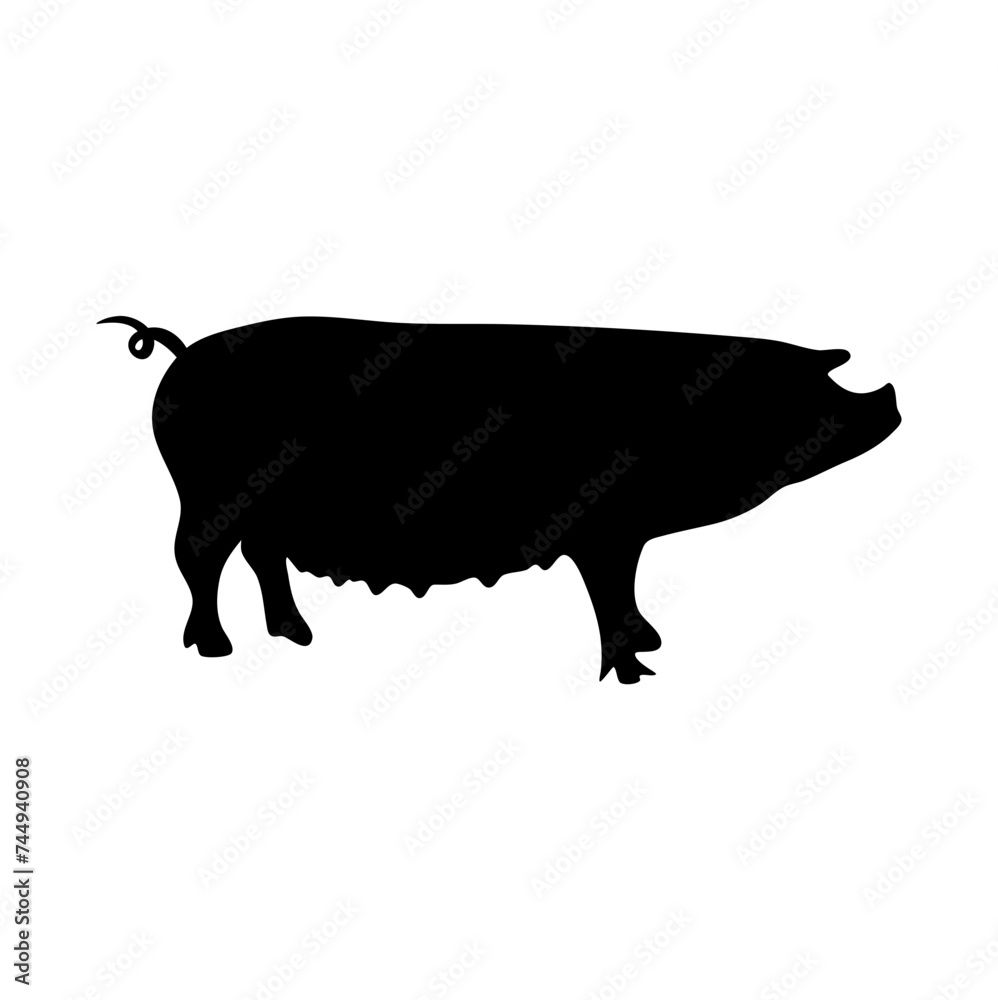 silhouettes of a pig silhouettes of a pig