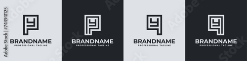 Modern Initials PY and QY Logo, suitable for business with PY, YP, QY, or YQ initials