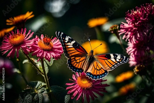 monarch butterfly on flower © Arbab