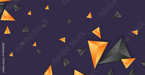 Abstract composition of triangle. Minimal geometric background.