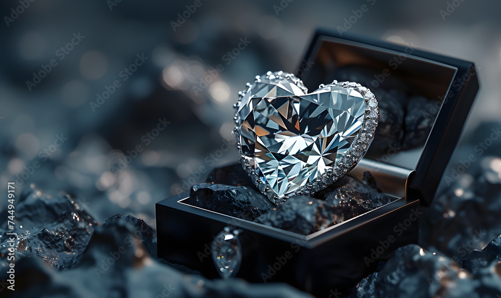 Diamond In Heart Shape Diamond In Heart Shape