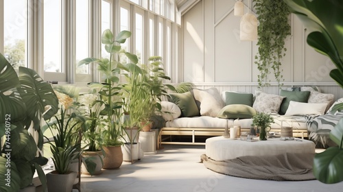 Urban Jungle Paradise Infuse your sunroom with urban jungle vibes