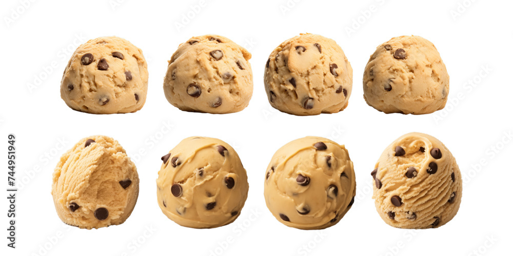 Collection of chocolate cookies isolated on a white background as transparent PNG Collection of chocolate cookies isolated on a white background as transparent PNG