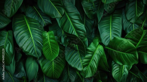 closeup nature view of green leaf and palms background. abstract green leaf texture  nature dark tone background  tropical leaf.jpeg 