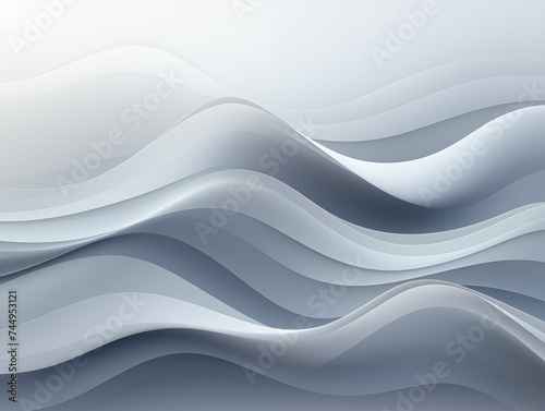 Gray Waves, Background Abstract. Generative AI